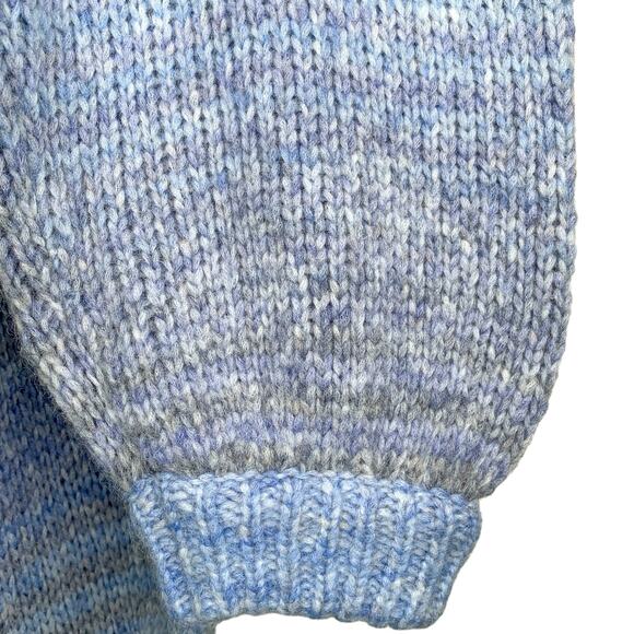 LoveShackFancy Blue Horizon Ombré Stripe Knit Wool Alpaca Blossom Pants Joggers - Picture 5 of 8